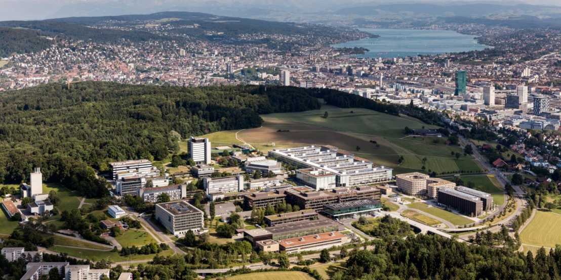 aerial image of ETH campus Hönggerberg